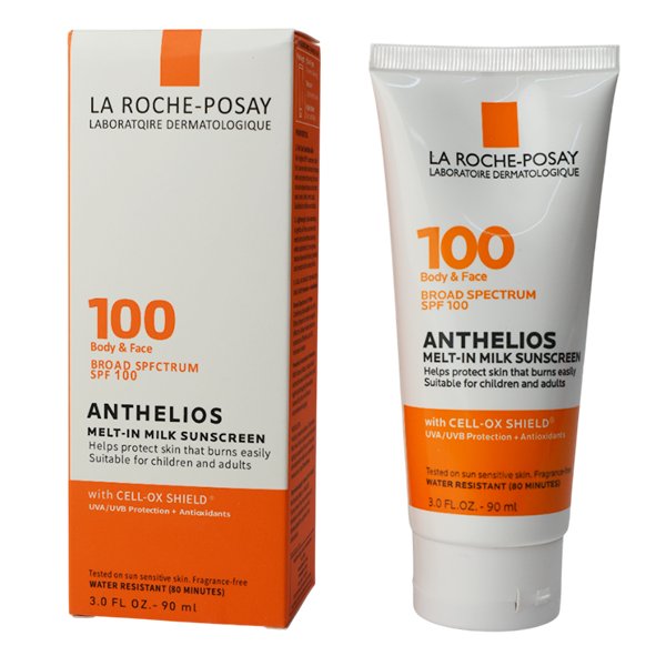 Protector solar de amplio espectro especial para niños y adultos de pieles muy sensibles ANTHELIOS La Roche Posay 100SPF