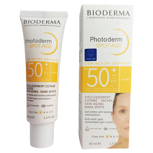 Protectores Bioderma Photoderm Spot-Age Fps 50+, Protección Solar Facial Anti-Edad, 40Ml