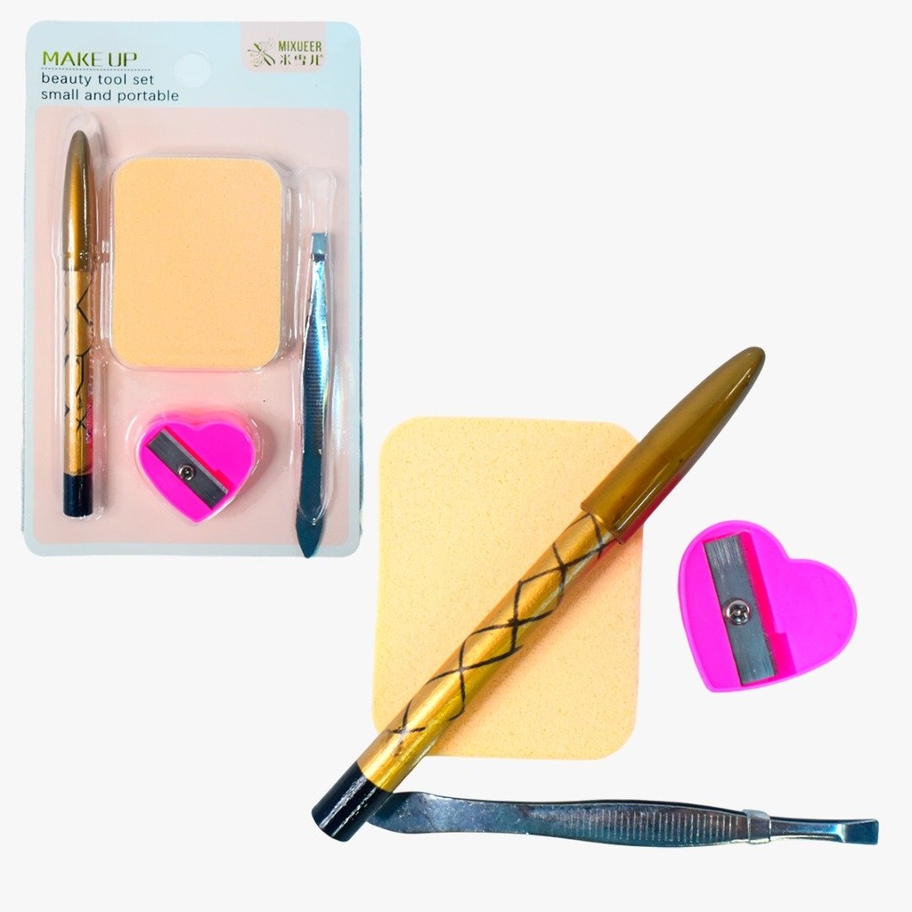 Kit de Belleza de 4 pcs Make-Up Mixueer