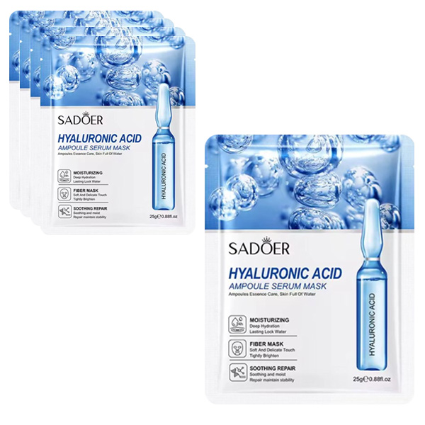 Mascarilla facial con apolla de ácido hialurónico - Sadoer