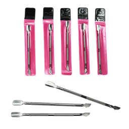 [569-1017S] Empujador de Cutícula de 2 Puntas Empaque Rosado