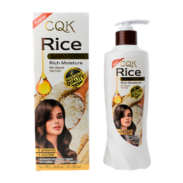 [6974495294463] Shampo esencia de arroz hidratacion intensa CQK 400ML.
