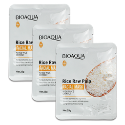 [6976504680205] Mascarillas faciales Bioaqua de extracto de arroz 25g