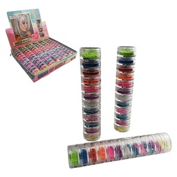 [6965641120033] Gliter de colores, torre de 12 unidades - Iman Of Noble